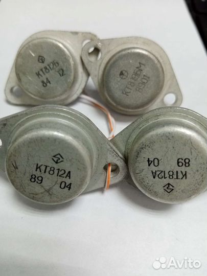 Транзисторы СССР гг806а, кт812А, 2т908а