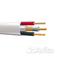 Коаксиальный кабель для в/наблюдения КВК-В 2х0.5мм
