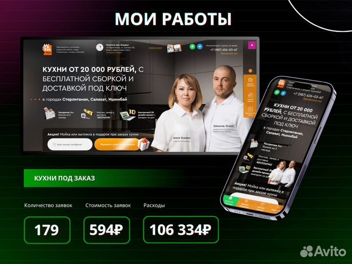 Создание и продвижение сайтов. Яндекс Директ