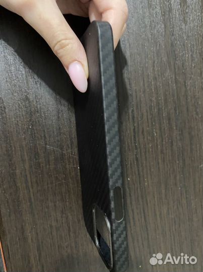 Чехол на iPhone 12 pro карбон