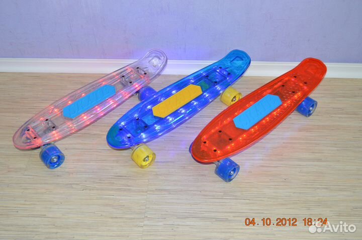 Скейт борд Пенни борд новый с музыкой и подсветкой