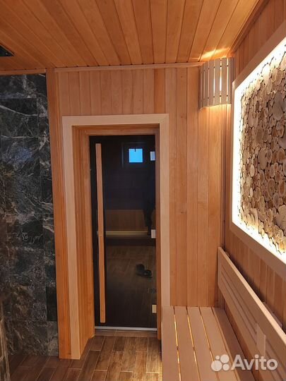 Панно из можжевельника для бани