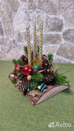 Новогодняя композиция ручной работы