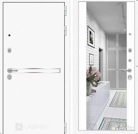 Дверь входная Белая решение для пик