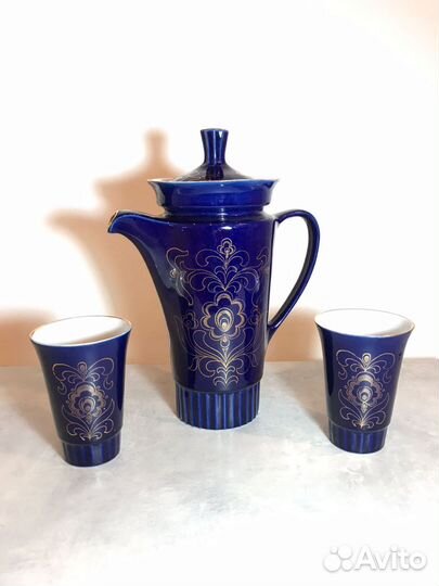 Посуда синий cobalt СССР