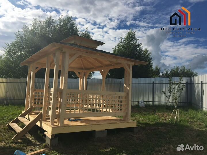 Беседка 4х4. Монтаж за 1 день