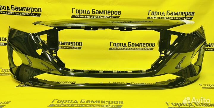 Бампер Hyundai Solaris 2 Рестайлинг черный