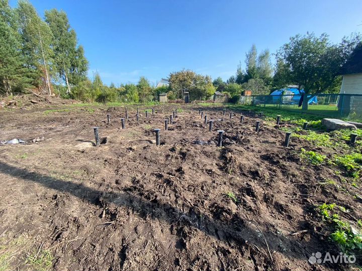 Монтаж свай