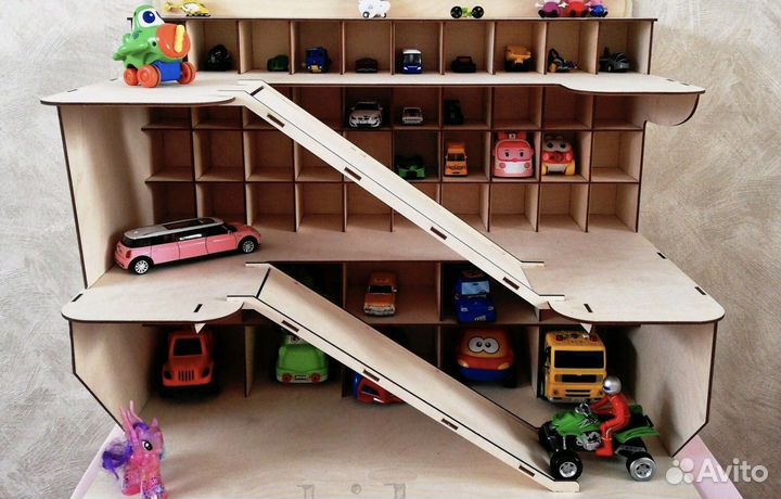 Парковка для машинок из фанеры