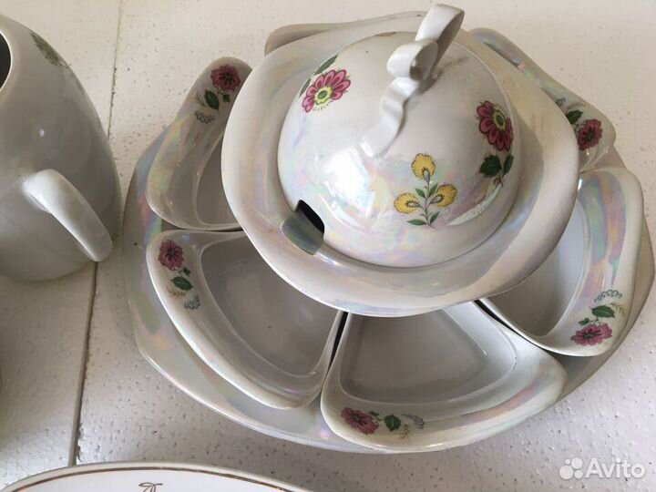 Салатница, менажница, солонки, селедочницы СССР