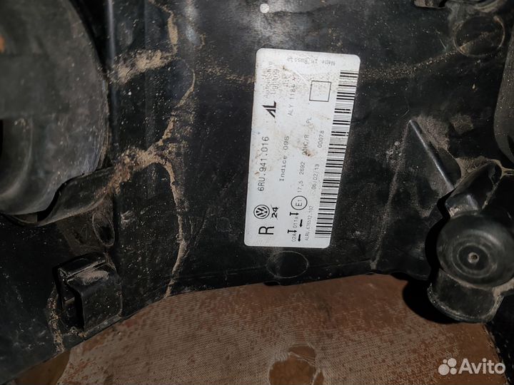 Фары на volkswagen polo седан