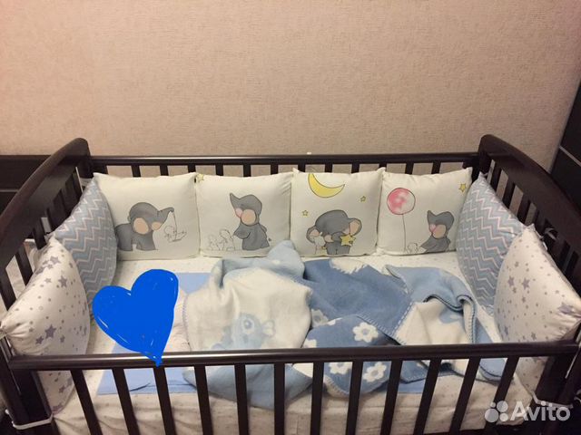 Бортики подушки в детскую кроватку