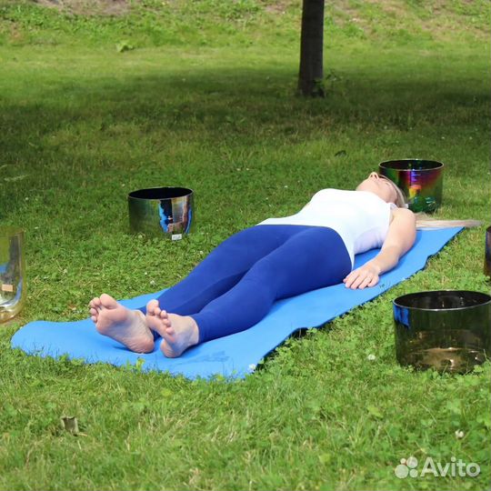 Сеанс звукотерапии хрустальными чашами