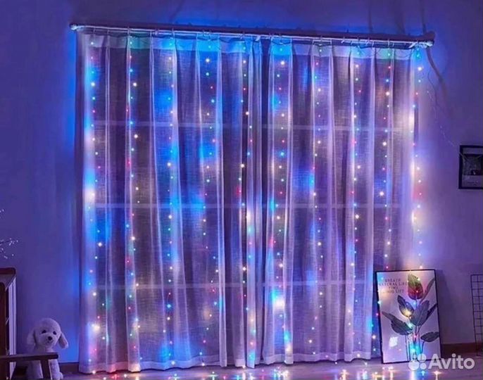 Гирлянда штора (занавес)