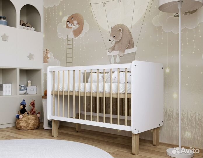 Кроватка для новорожденных Лея