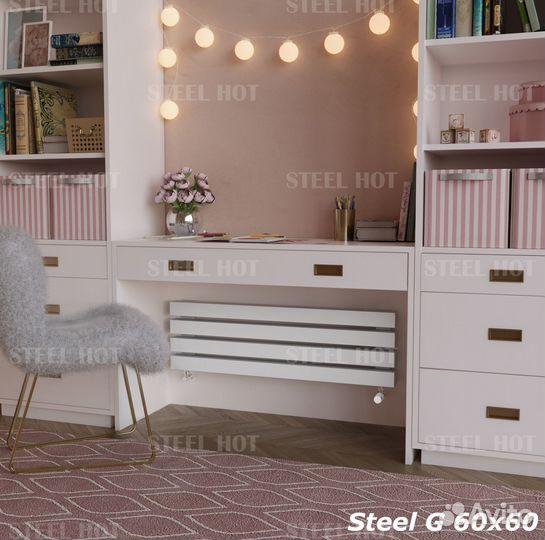 Горизонтальный дизайн радиатор Steel-Hot от завода