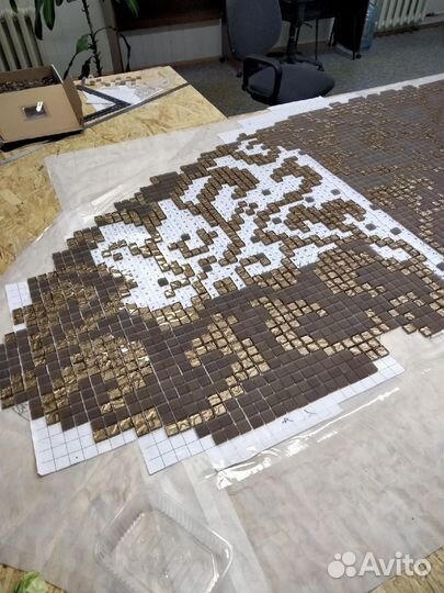 Изготовим панно из стеклянной мозаики, смальты