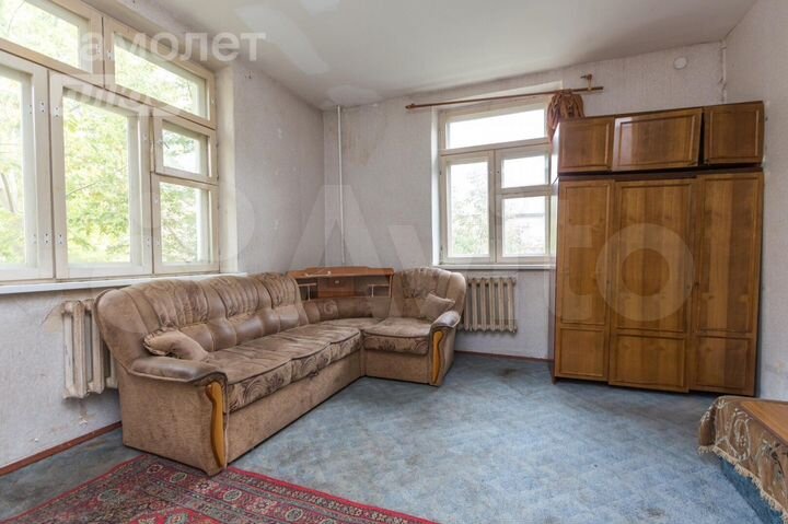 Комната 17,6 м² в 1-к., 2/2 эт.