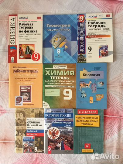 Рабочие тетради (8-9 класс)