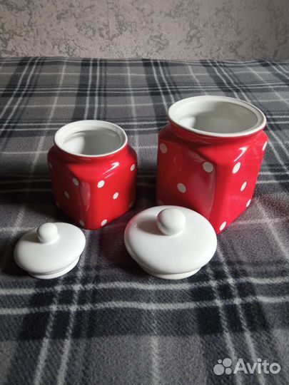 Посуда керамическая в горошек