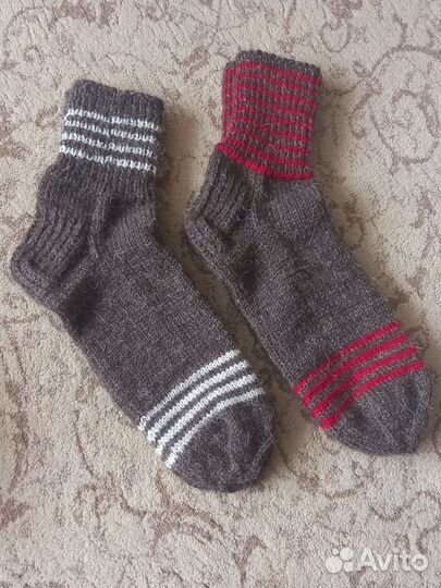 Носки шерстяные вязаные мужские