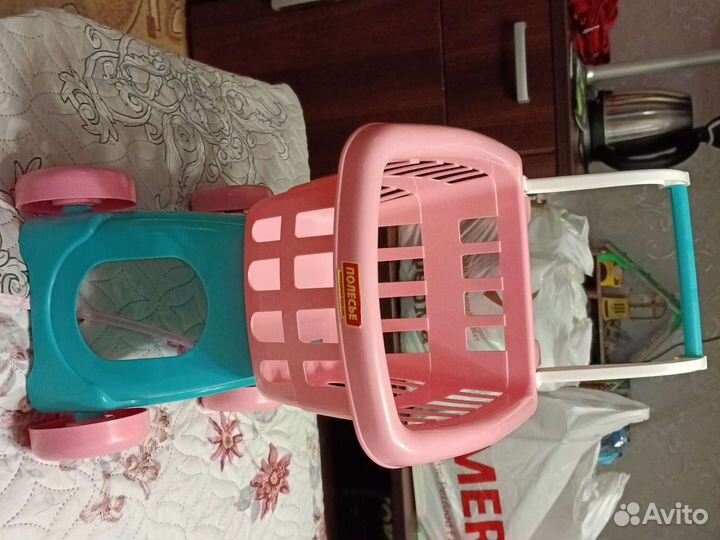 Детские игрушки тележка для супермаркета