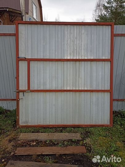 Ворота распашные б/у