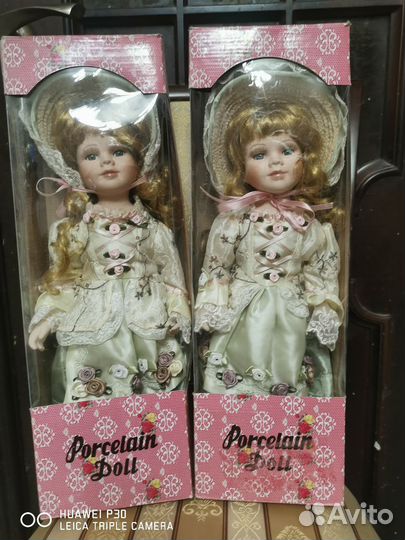 Кукла фарфоровая новая