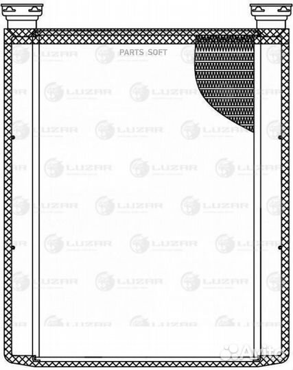 Luzar LRH1970 Радиатор отопления Toyota Camry (01)
