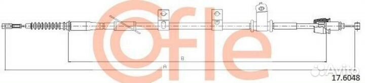 Cofle 92176048 Трос ручного тормоза KIA sportage 10