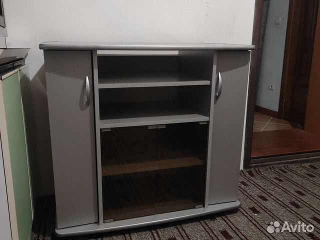 Тумба под телевизор серая