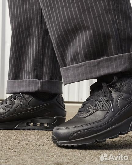 Кожаные кроссовки Nike Air Max 90 LTR (US 9.5)