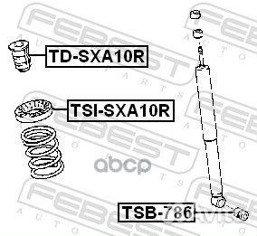 Отбойник заднего амортизатора (toyota RAV4 SXA1