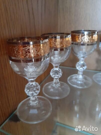 Рюмки богемия 10 штук