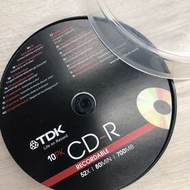 Диск TDK CD-R 700MB (бокс 9шт)