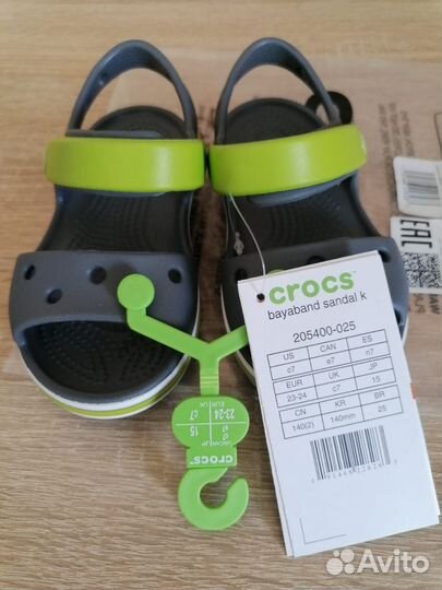 Новые.Сандалии Crocs C6(22-23), C7(23-24) Оригинал