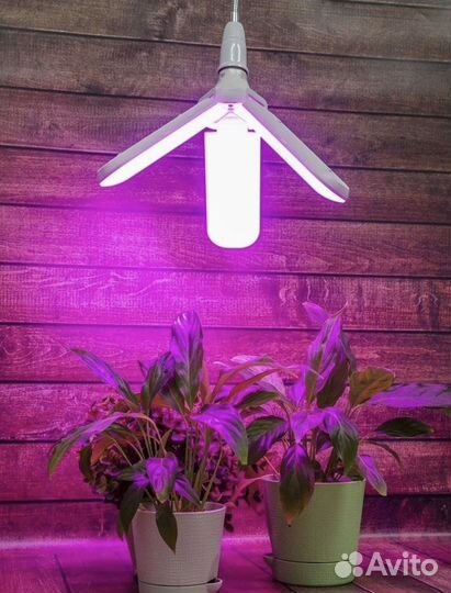 Светодиодная фитолампа для растений 24 Вт