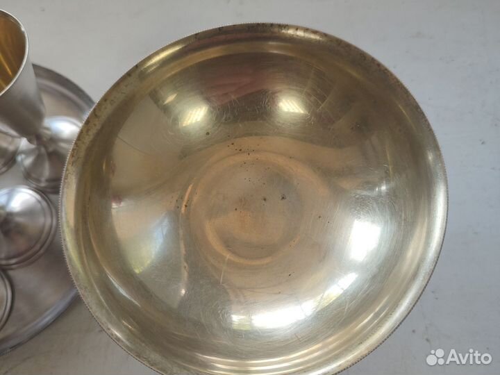 Набор изделий СССР из мельхиора