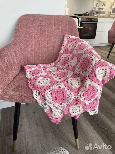 Детский плед меринос ручной работы новый