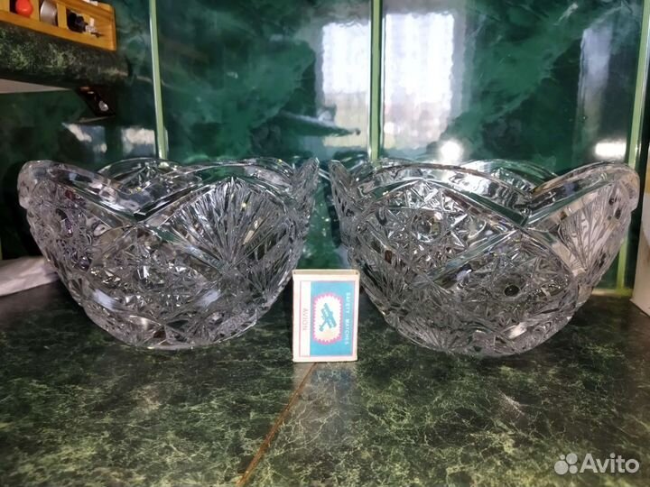 Хрустальная ваза салатник