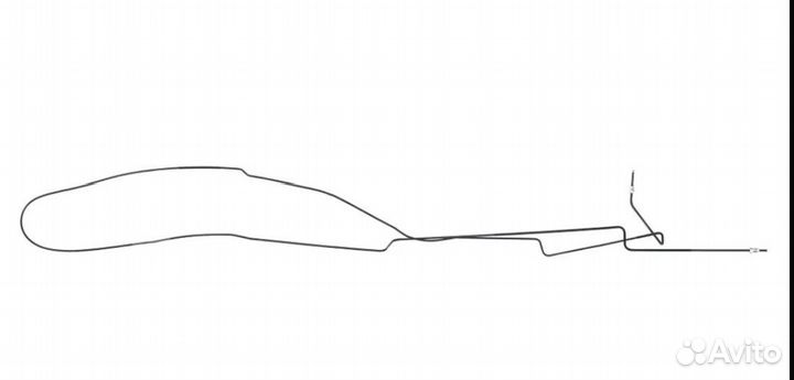 Трубка тормозная заднего левого тормоза УАЗ профи