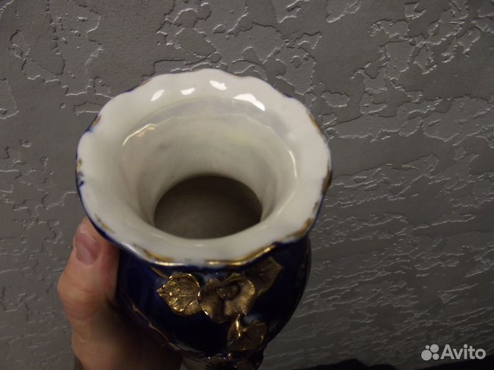 Ваза фарфор экспортная СССР cobalt редкая