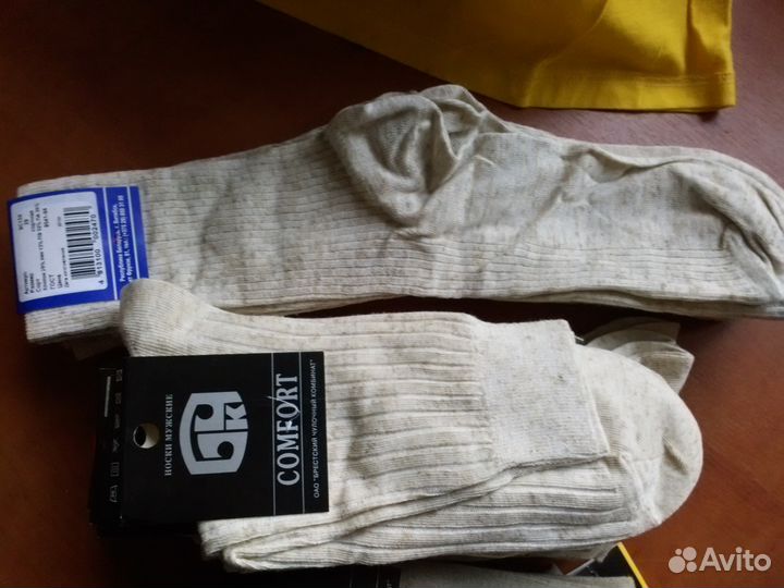 Носки мужские светлые лен Р29 белоруссия