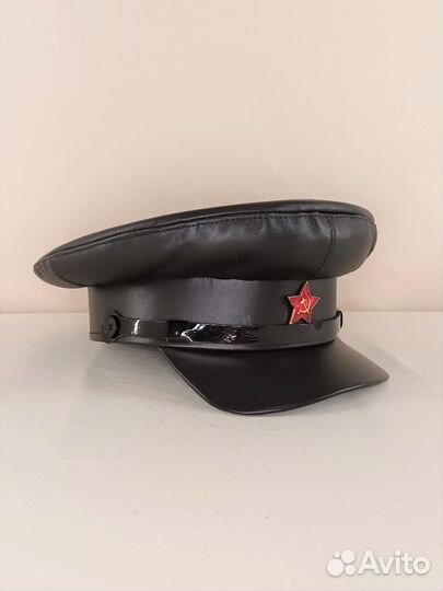 Фуражка нквд натуральная кожа