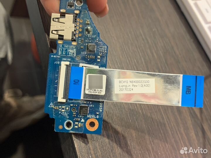 Плата USB card reader Dell Inspiron 7567 7466