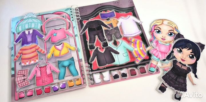 Уэнсдей и Энид -Wensdey - Альбом на липучках