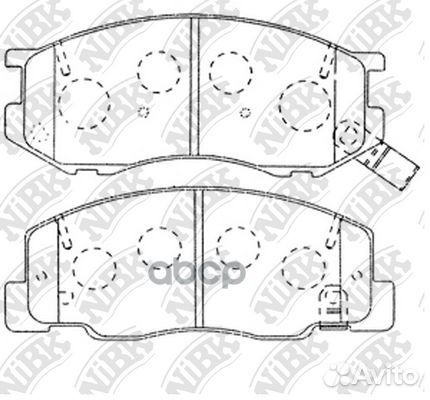 Колодки тормозные дисковые PN1404 NiBK