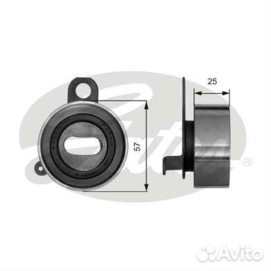 Натяжной ролик привода грм powergrip