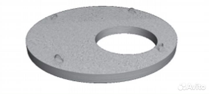 Крышка колодца со смещенным круглым отверстием пп