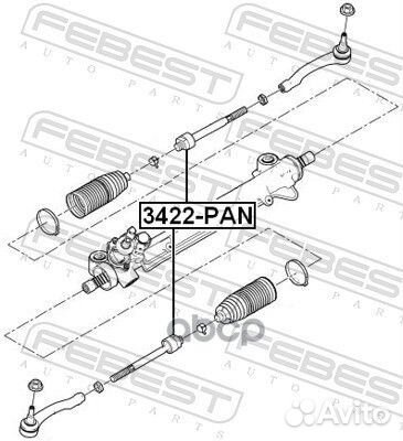 Тяга рулевая перед Febest